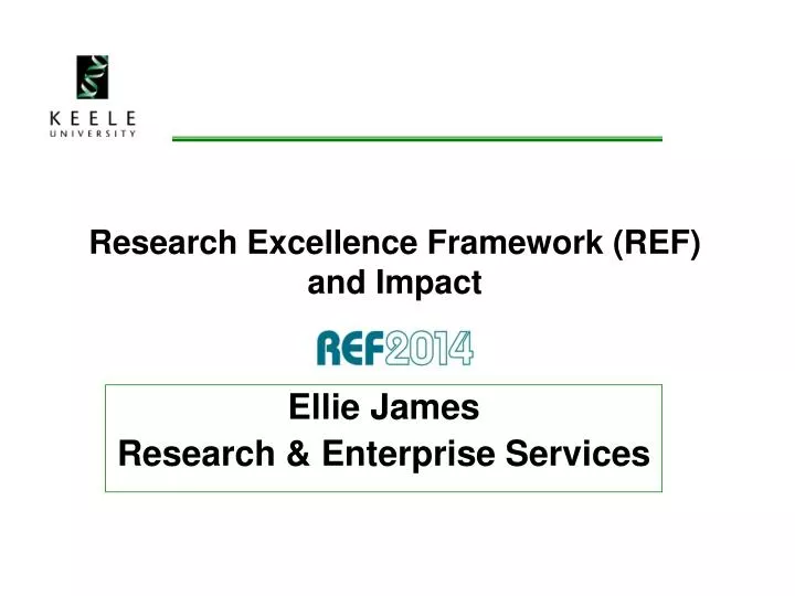 research excellence framework ref and impact
