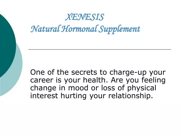 xenesis natural hormonal supplement