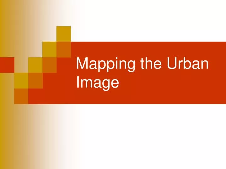 mapping the urban image