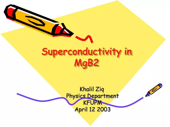 superconductivity in mgb2