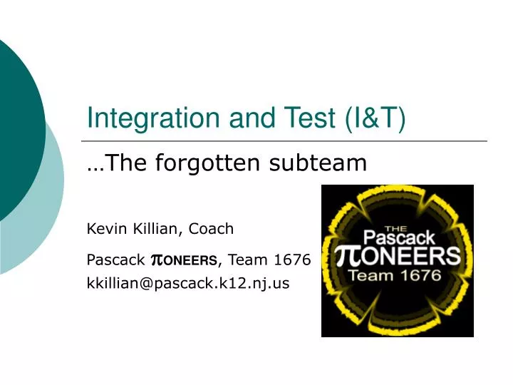 integration and test i t