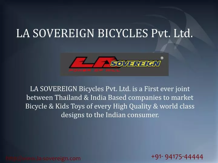 la sovereign bicycles pvt ltd
