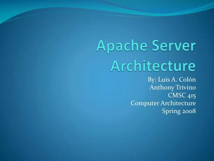 apache server architecture