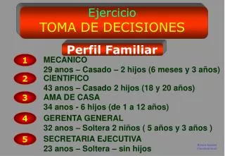 Ejercicio TOMA DE DECISIONES