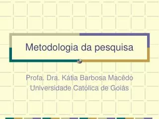 metodologia da pesquisa