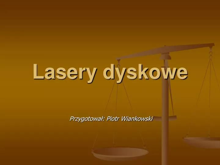 lasery dyskowe