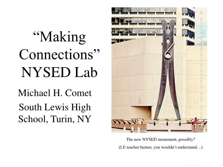 making connections nysed lab