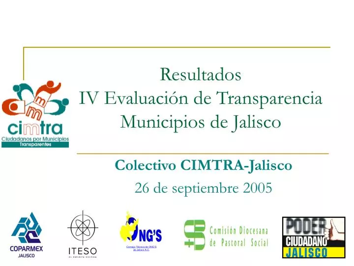 resultados iv evaluaci n de transparencia municipios de jalisco