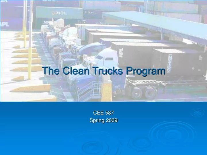 the clean trucks program