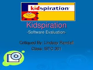 Kidspiration -Software Evaluation-