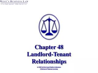 Chapter 48 Landlord-Tenant Relationships