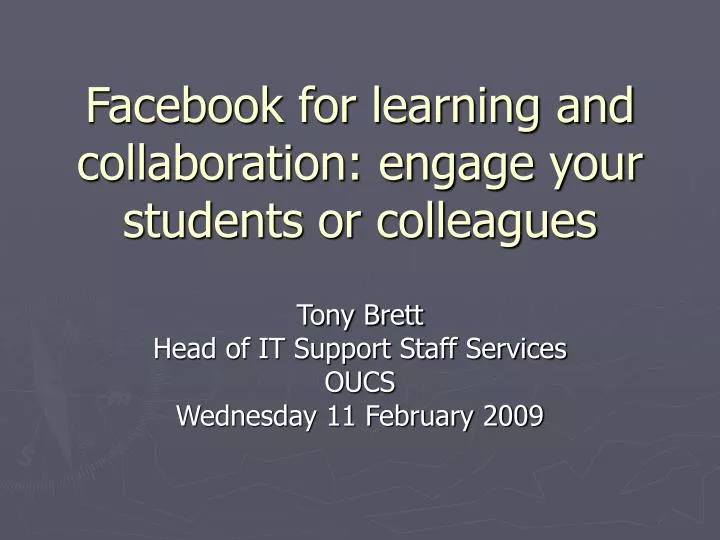 facebook for learning and collaboration engage your students or colleagues