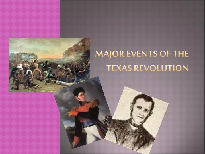 major events of the texas revolution
