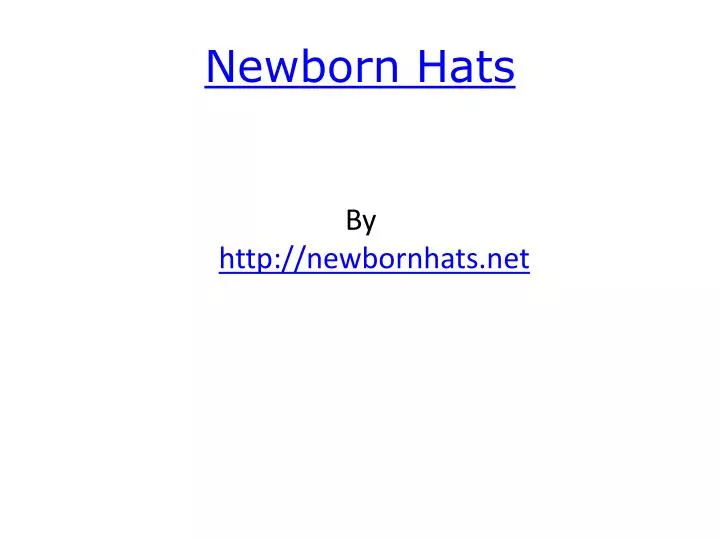 newborn hats