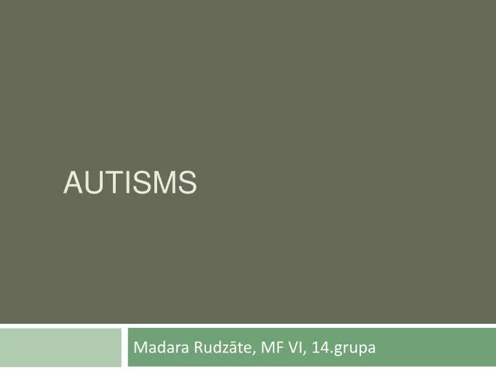 autisms