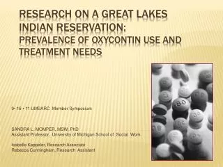 Research on a Great Lakes Indian Reservation: Prevalence of Oxycontin Use and Treatment Needs