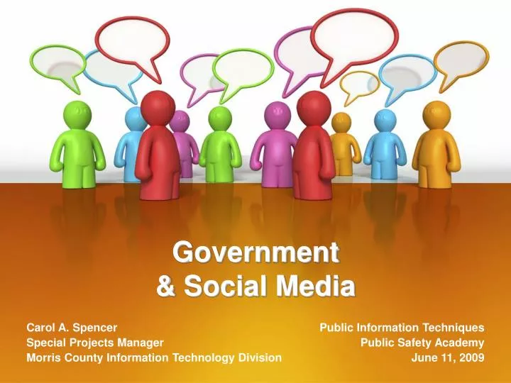 government social media