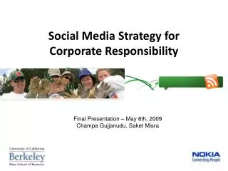 Social Media Strategy for Corporate Responsibility