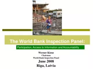 The World Bank Inspection Panel: