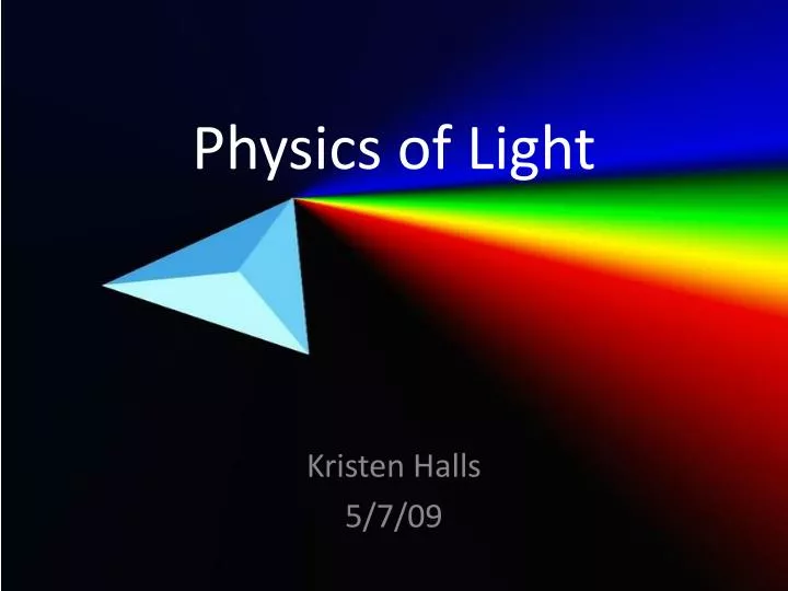 physics of light