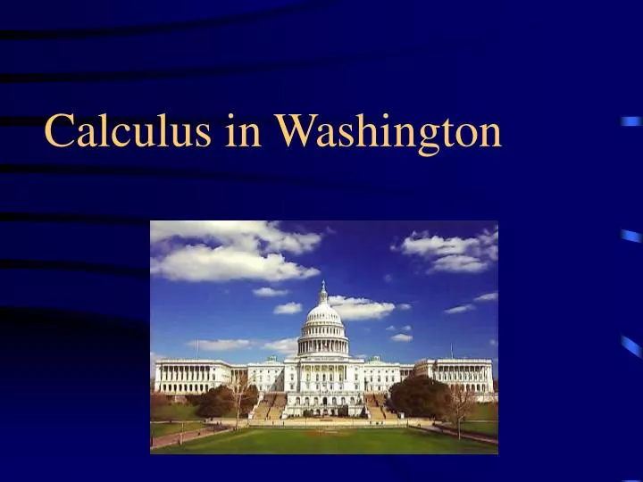 calculus in washington