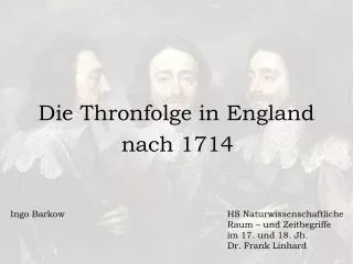 die thronfolge in england