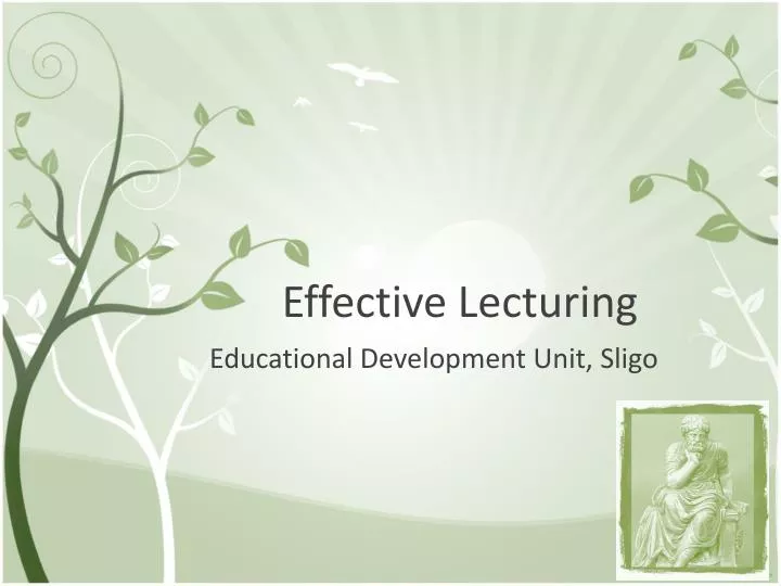 effective lecturing