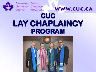 CUC LAY CHAPLAINCY PROGRAM