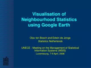 Visualisation of Neighbourhood Statistics using Google Earth