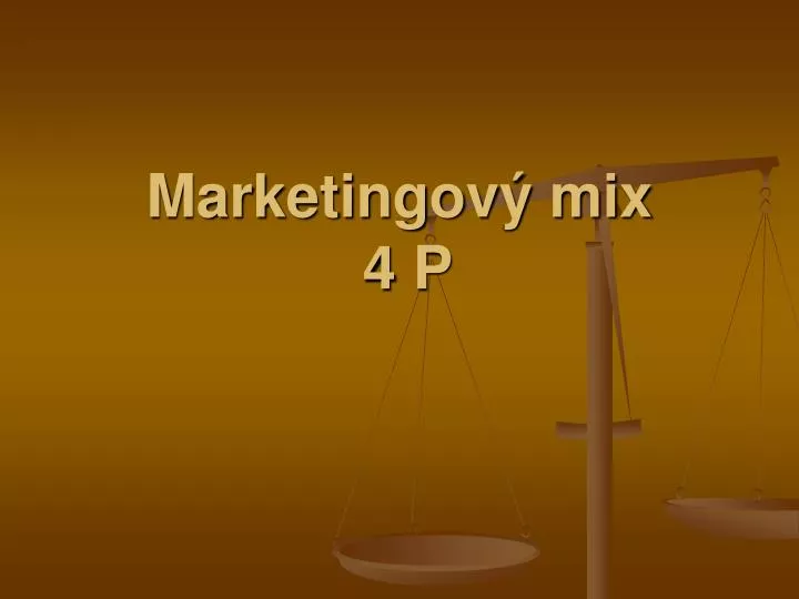 marketingov mix 4 p