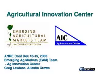 Agricultural Innovation Center
