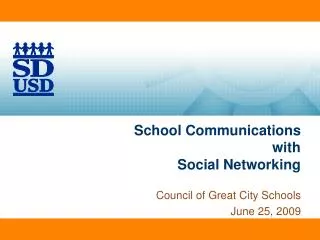 School Communications with Social Networking