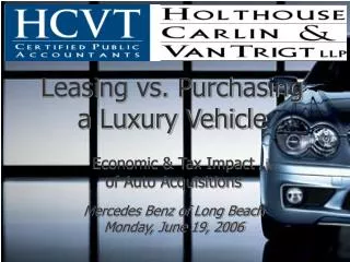 Leasing vs. Purchasing a Luxury Vehicle