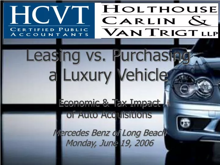 leasing vs purchasing a luxury vehicle