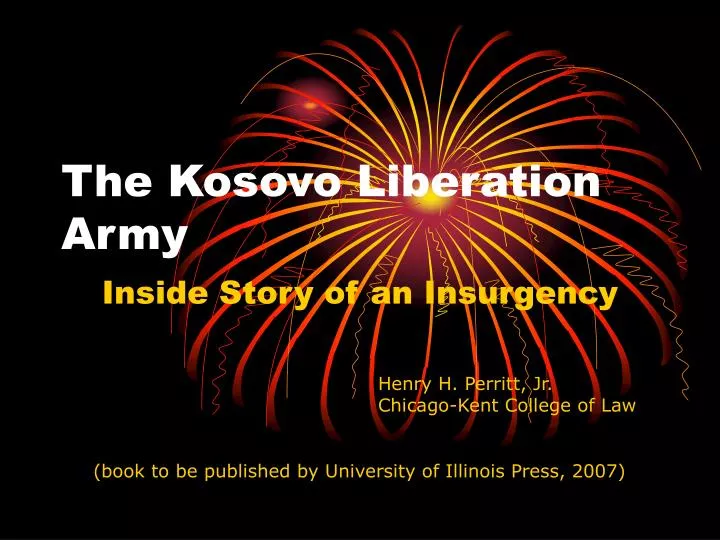 the kosovo liberation army