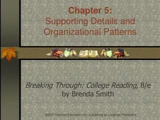 Breaking Through: College Reading , 8/e by Brenda Smith