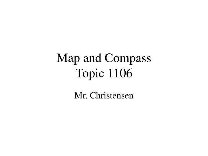 map and compass topic 1106