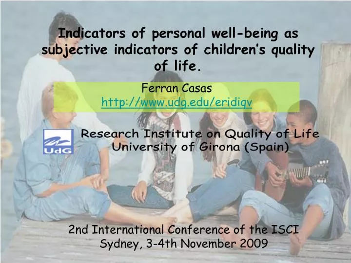 indicators of personal well being as subjective indicators of children s quality of life