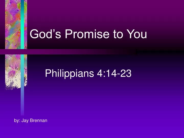 god s promise to you