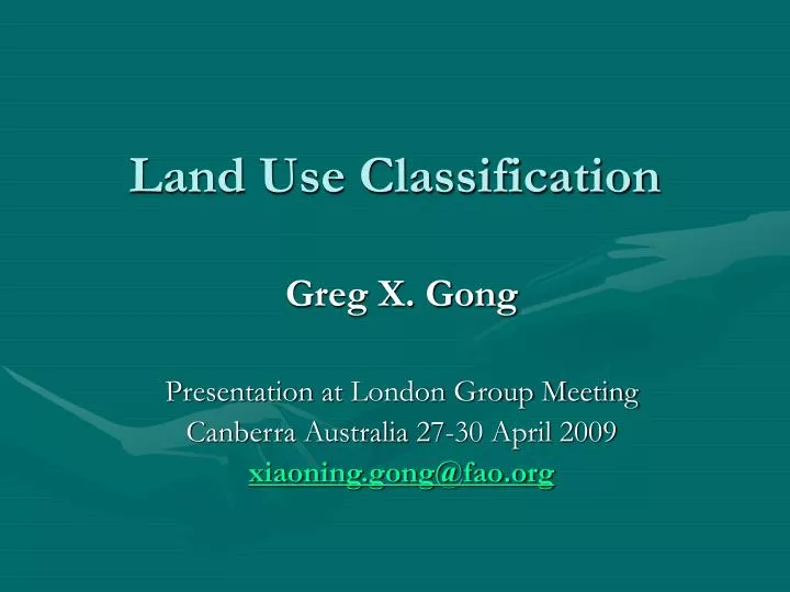 land use classification