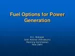 Fuel Options for Power Generation