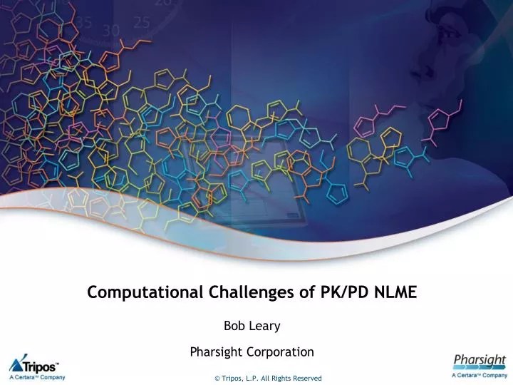 computational challenges of pk pd nlme