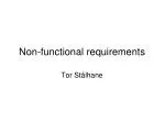 Non-functional requirements - slide 1