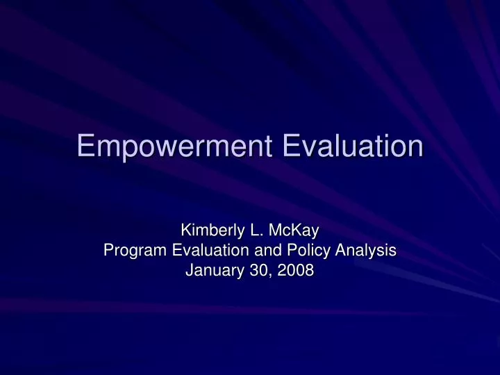 empowerment evaluation