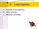 Living Organisms - slide 1