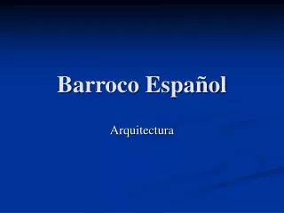 barroco espa ol