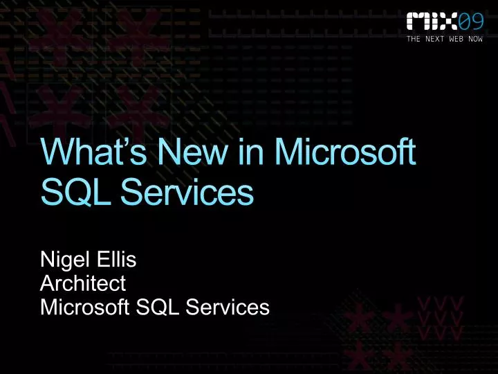 what s new in microsoft sql services