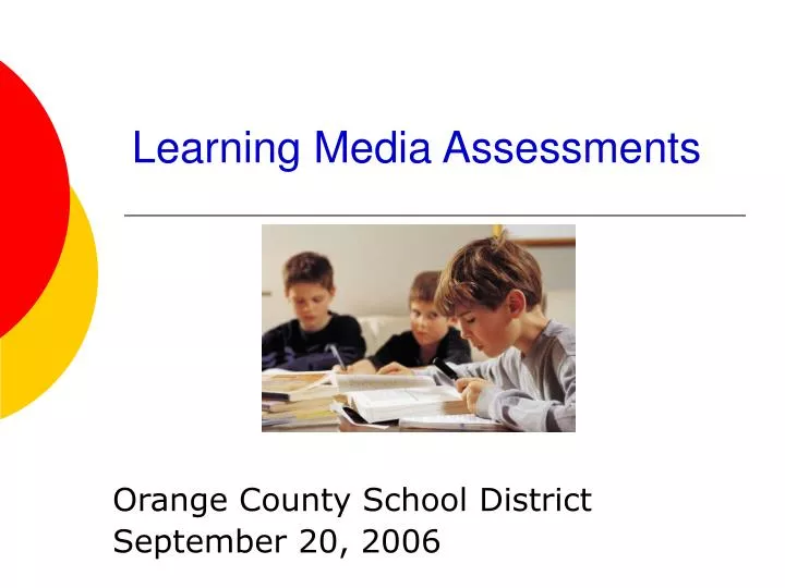 learning media assessments