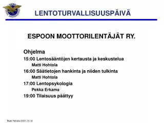 lentoturvallisuusp iv