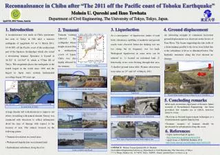 Reconnaissance in Chiba after “ The 2011 off the Pacific coast of Tohoku Earthquake”